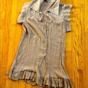 Elegant Gray Women's Top